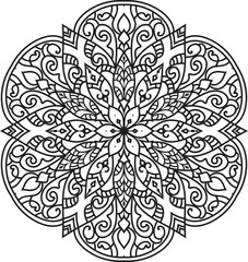 Mandalas for coloring book color pages.Anti-stress coloring book page for adults.