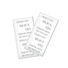 Obraz premium Desiccant Silica Gel Adsorbent Crystals Packets Icon, Desiccant Polymer Balls, Silicagel Illustration