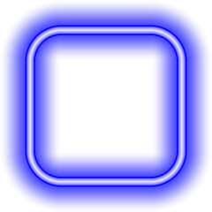 Neon square. geometric shapes in a neon design. Materials for signs, presentations, etc.