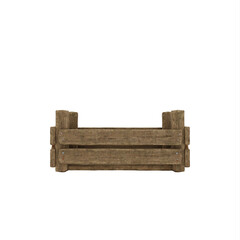 wooden medieval crate
