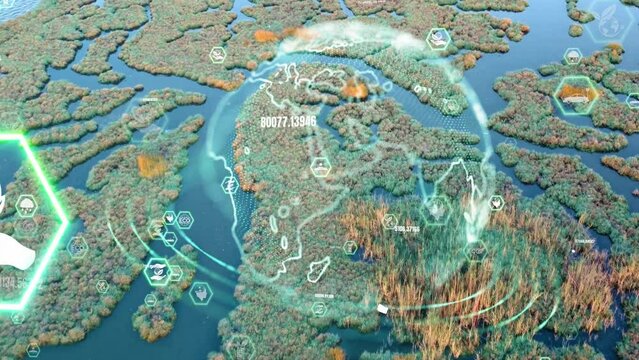 Environmental technology concept. Sustainable development goals. SDGs. High quality 4k footage
