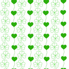 Heart pattern, illustration for Valentine's Day greeting