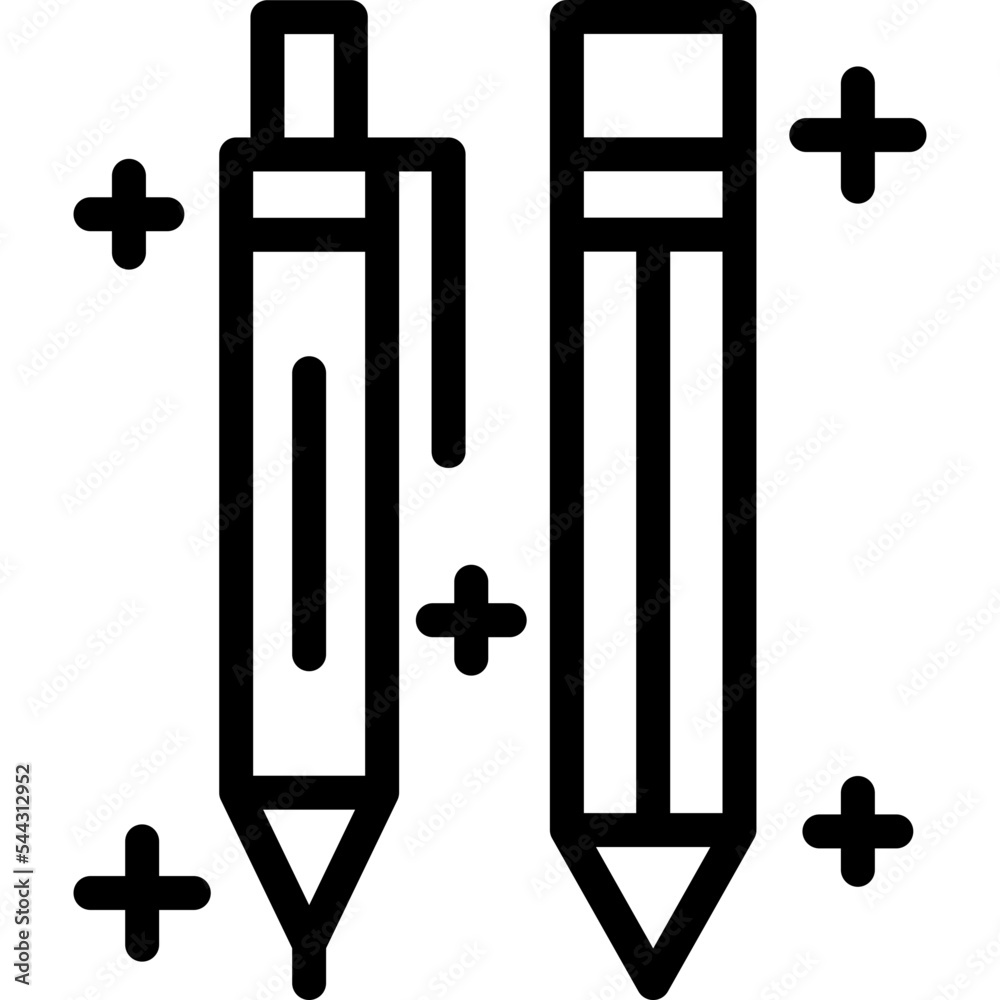 Poster Pen And Pencil Icon