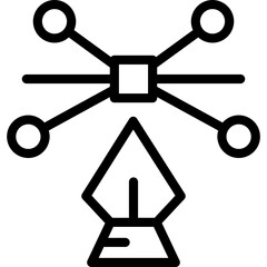 Arch Point And Pen Icon