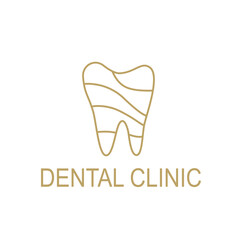 Dental Clinic Sign, Symbol, Logo isolated On White