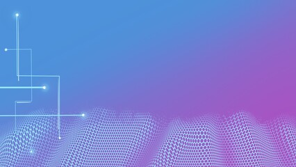 Abstract Futuristic Background Purple, Blue Science