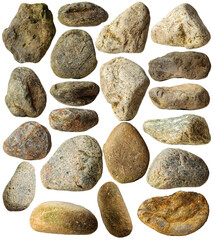 collection of stones of different shapes