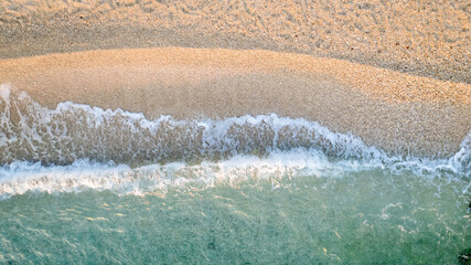 Fototapeta na wymiar Croatia beach beautiful sea wave and waves