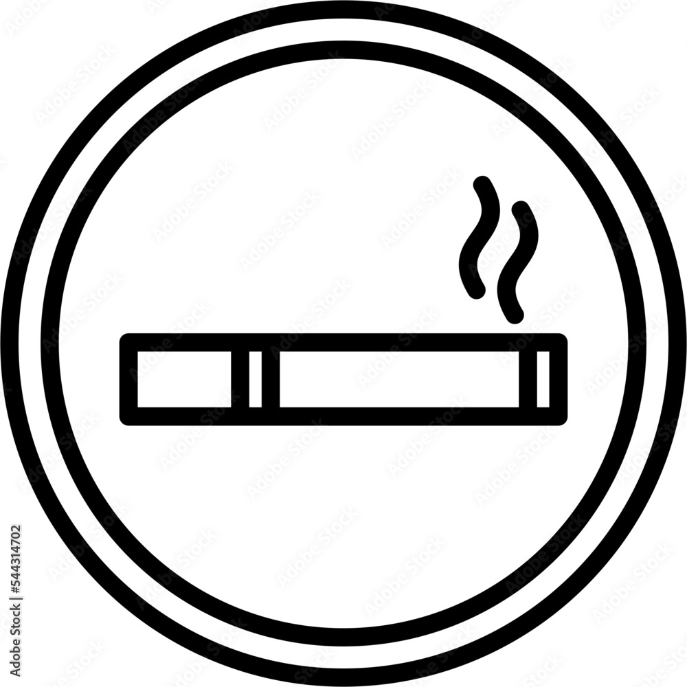 Poster smoking icon