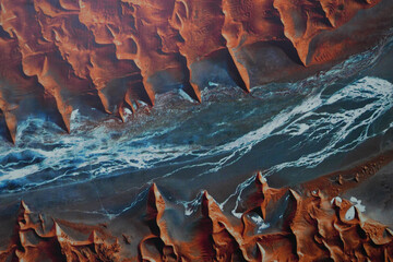 aerial photography. badly photographed from the drone.