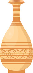 Vintage decorative vase. Vector illustration