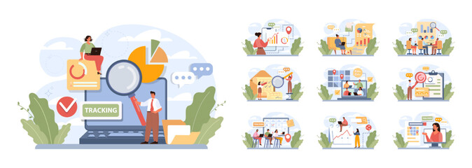 Project tracking concept set. Successful business project planning © inspiring.team