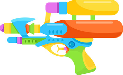 Water gun toy. Vector illustration