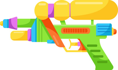 Water gun toy. Vector illustration