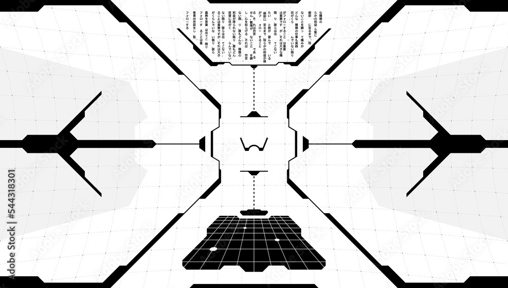 Poster vr hud virtual technology head up display target. digital futuristic interface cyberpunk hi tech vis