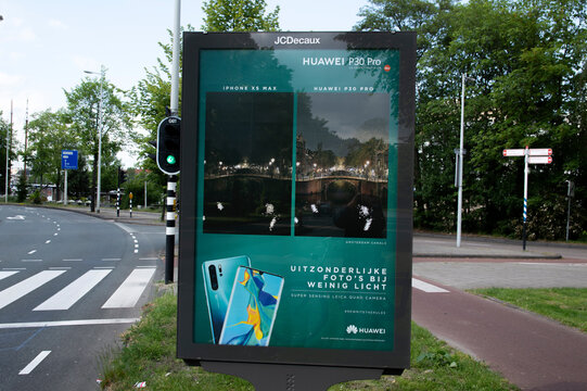 Billboard Huawei P30 Pro At Amsterdam The Netherlands 2019