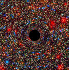 Behemoth Black Hole. Supermassive black hole at the core of a galaxy. Elements of this image...