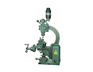 Naklejka premium Drill machine 3d render with transparent background