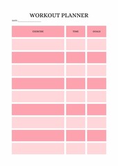 Workout Planner