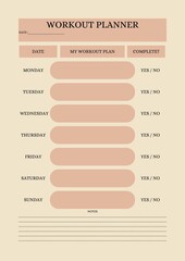 Workout Planner