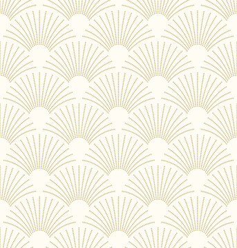 Art Deco geometric seamless pattern. Vintage 1920s wallpaper. Vector background in retro style , trendy and elegant design for wallpaper, wrapping paper, fabric, cover, package