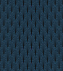 Art Deco geometric seamless pattern. Vintage 1920s wallpaper. Vector background in retro style , trendy and elegant design for wallpaper, wrapping paper, fabric, cover, package