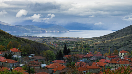 Agios Germanos village.Lake Prespa.Greece