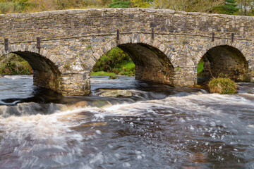Fototapeta na wymiar Stone bridge on Dartmoor