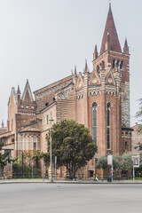 The beautiful Church of San Fermo in Verona