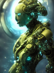 Obraz na płótnie Canvas Biorobot.Robot from thousand mechanisms