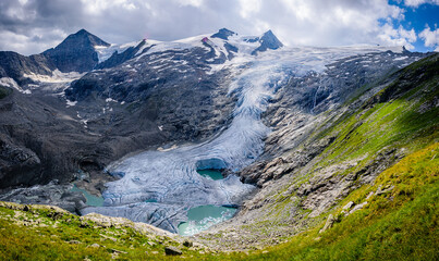 The Schlatenkees glacier in the Venediger Group that is in the core zone of the High Tauern...