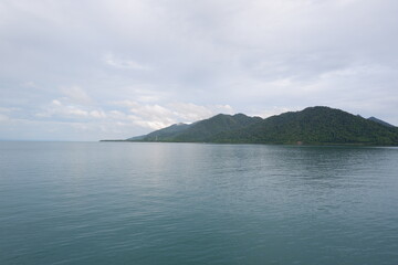 view of the sea and mountains