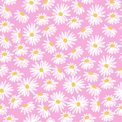 Fototapeta na wymiar Garden flower, plants, botanical, seamless vector design for fashion, fabric, wallpaper and all prints on green mint color background. Nice pattern in a small flower. Small colorful flowers.