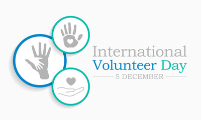 International Volunteer day (IVD) is observed every year on December 5, to promote volunteering and recognize their contributions to the achievement of the Sustainable Development Goals. Vector art