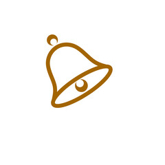 Icon bell design, simple icon for your design