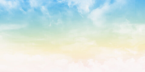 The vast pastel sky and clouds sky
