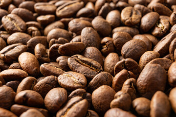 texture of roasted coffee beans, aromatic and energy drink.