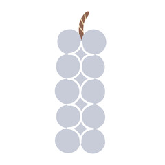 Bubble candle icon, soy wax candle, vegan home decor, vector doodle illustration of trendy decoration ideas, scandi interior, hygge lifestyle, isolated colored clipart on white background