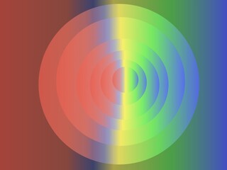 abstract background with rainbow