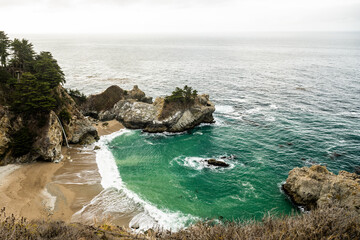 McWay Cove and Falls Along the Big Sur Coast