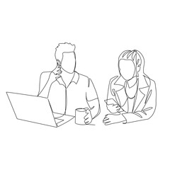 business people working together