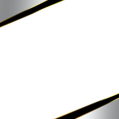 silver gold black frame corner