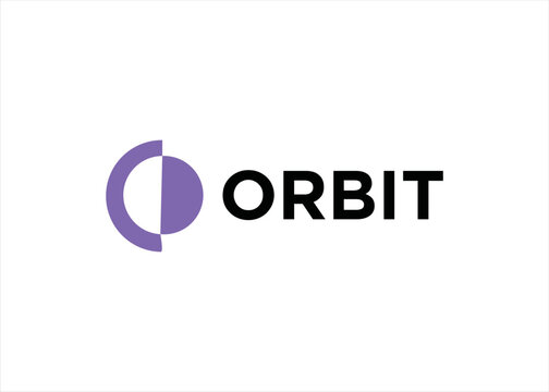 orbit planet sun logo design