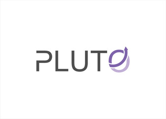 Pluto planet logo design
