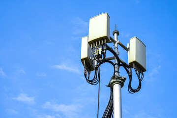 Small mobile signal towers can be installed in various locations.