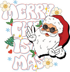 Christmas , Cute ho ho ho for Christmas , Funny Christmas Sublimation T-Shirt Design, Trendy Holiday , Floral Sweater