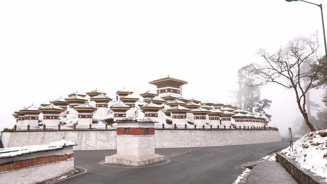 Dochula Pass, Druk Wangyal Chortens in Bhutan