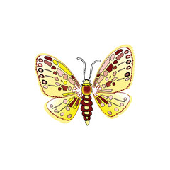 Glossulariata butterfly vector design on a white background