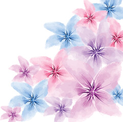 Abstract art background vector. Luxury minimal style wallpaper with art flower and botanical leaves, Organic shapes, Watercolor. Vector background for banner, poster, Web and packaging.