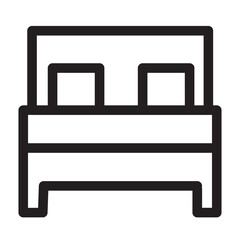 bed furniture interior sleep icon